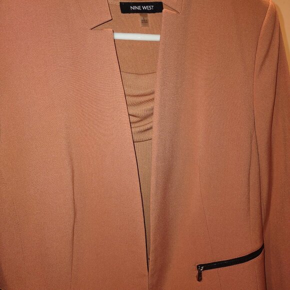 Nine West Peach Blazer w/ Inner Vest - Picture 3 of 4